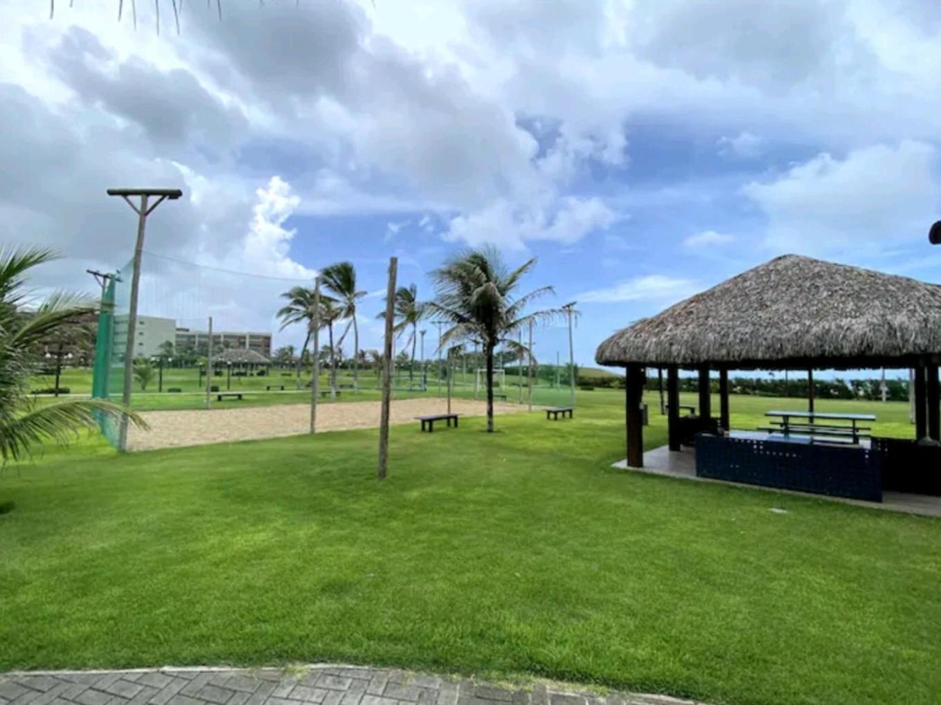 Beach Living - Porto Das Dunas - Ap Terreo 300M Beach Park Pe Na Areia Aquiraz Kültér fotó